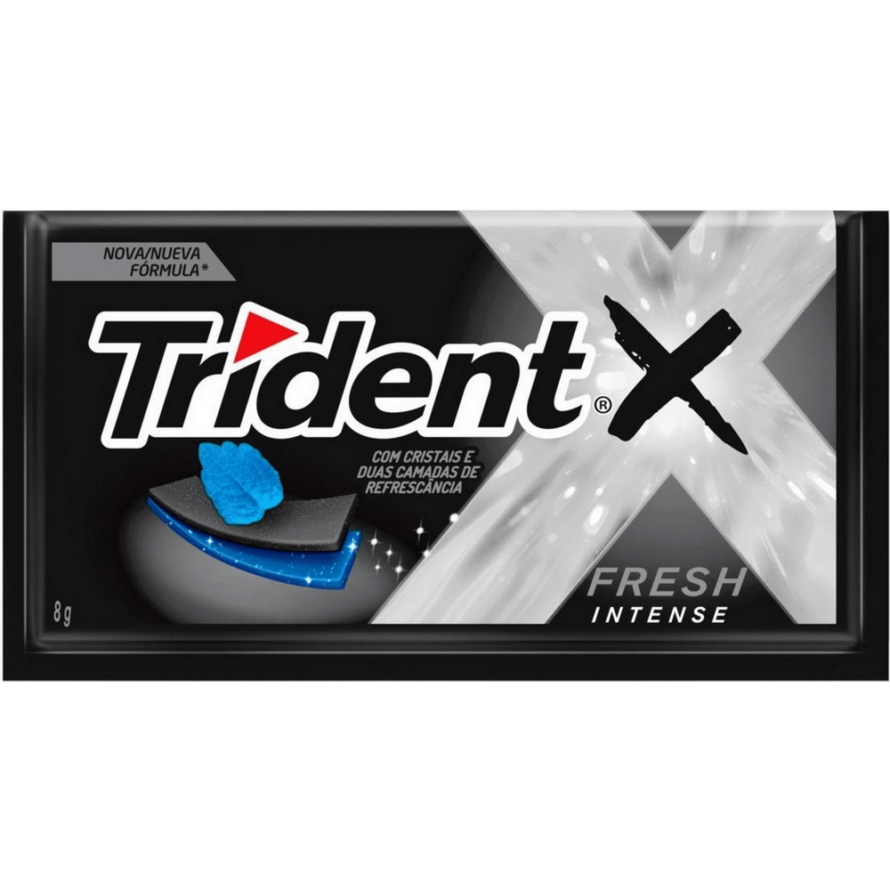 CHICLE TRIDENT FRESH INTENSE UNIDADE