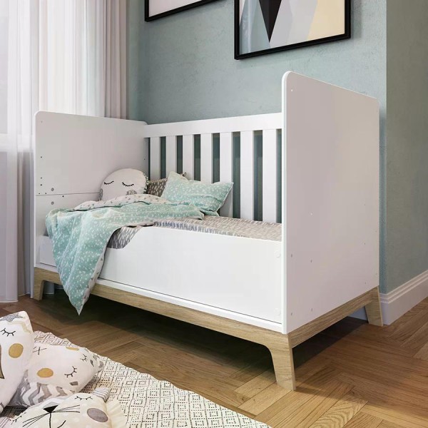 Encontraproduto.com.br - Quarto Infantil 5 Peças Favo de Mel FM035 Branco Completa Moveis