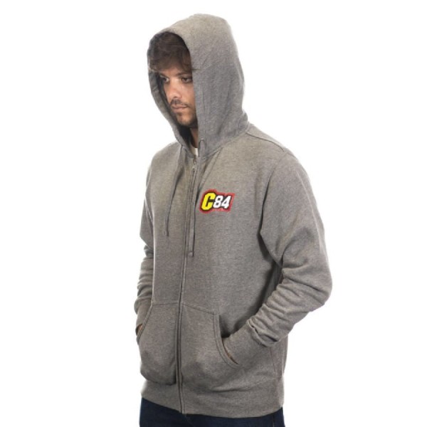 Encontraproduto.com.br - MOLETOM COM CAPUZ C84 - CINZA (G)