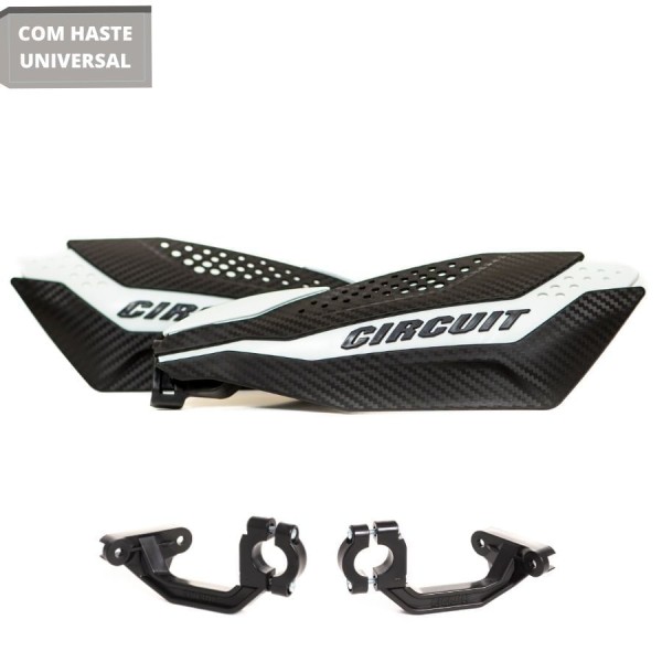 Encontraproduto.com.br - Prot Mao Circuit Dakar Universal Carbon-branco