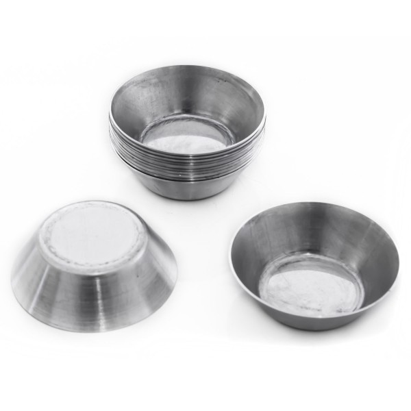 Encontraproduto.com.br - Forma de Empada em Alumínio 5,4 cm com 12 Peças Doupan