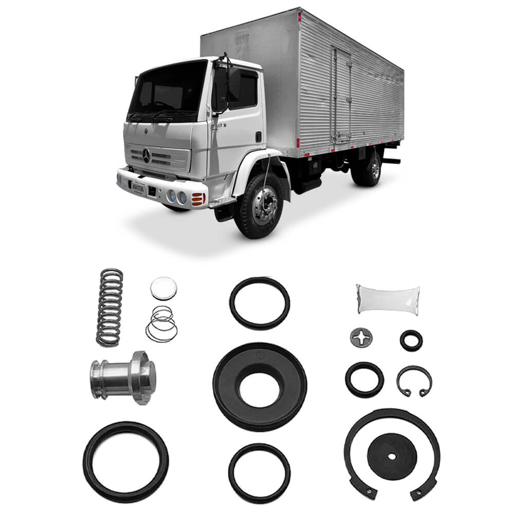 Kit Reparo Válvula Secador Ar APU Mercedes Benz 1720 6.0 84 a 2005 Wabco