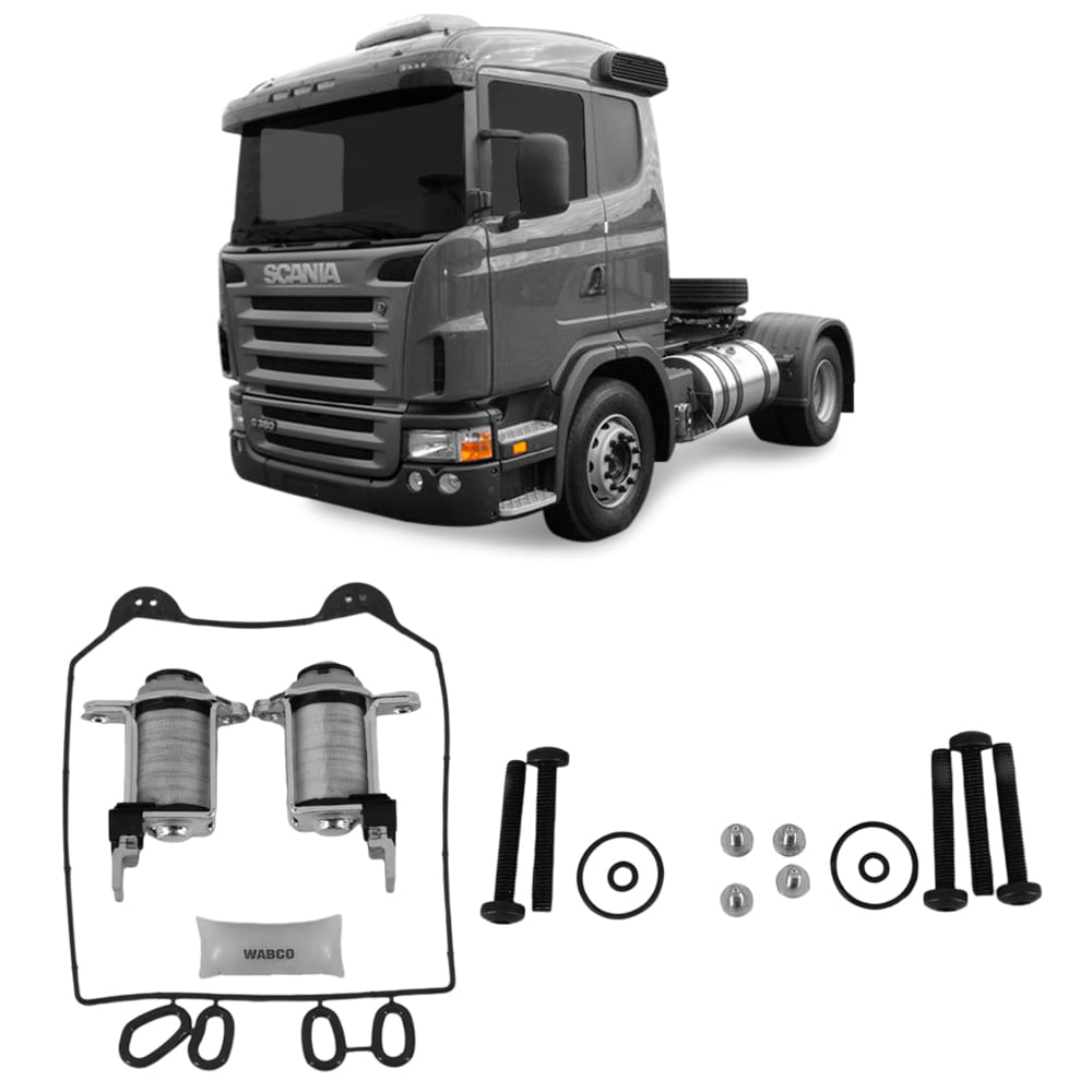 Reparo Válvula Secador de Ar Scania G380 P230 R440 R470 R500 Wabco 9325109522