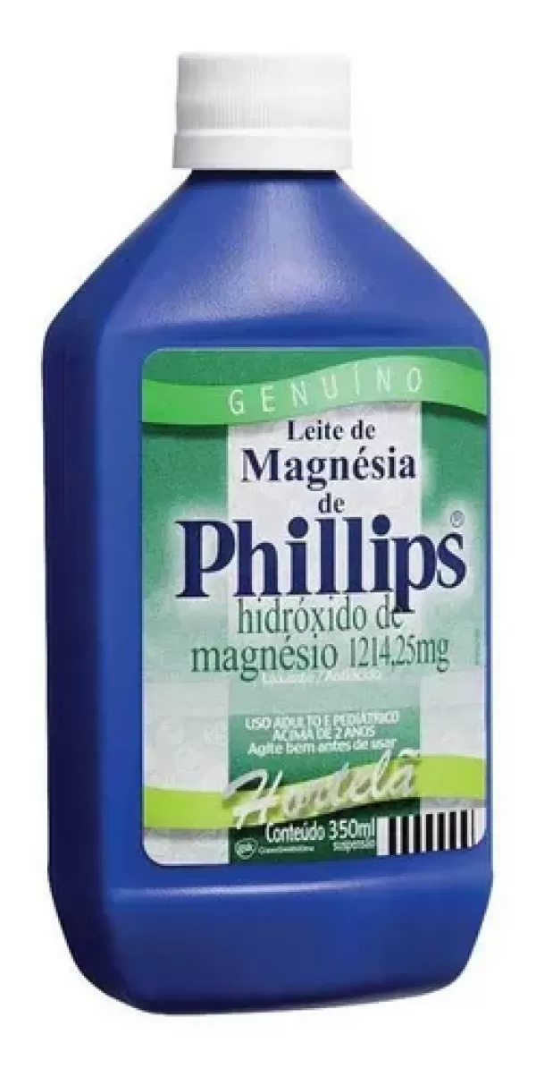 Leite de Magnésia Phillips Sabor Hortelã 350ml