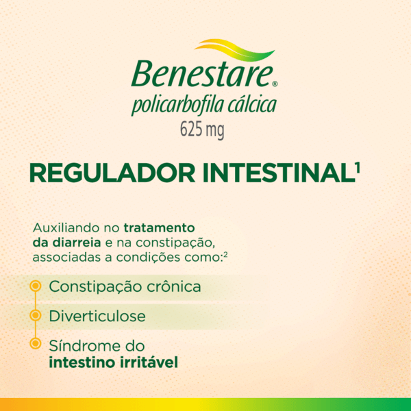 Encontraproduto.com.br - Laxante Benestare 625mg 30 Comprimidos Revestidos