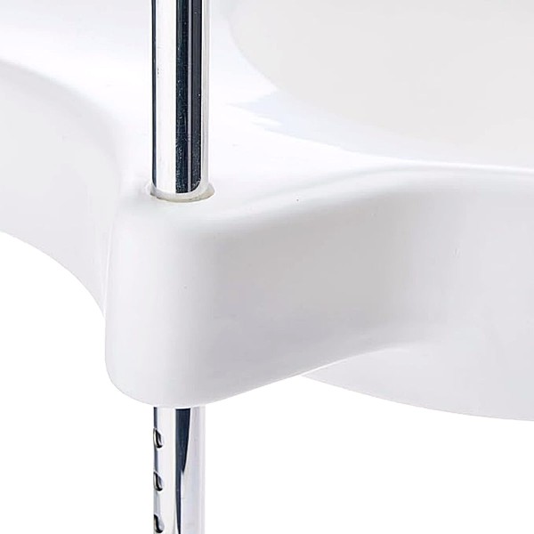 Encontraproduto.com.br - Assento Sanitário Elevado com Alças Reguláveis Sit V - unidade