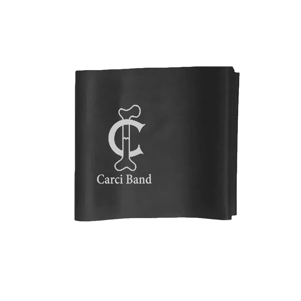 Encontraproduto.com.br - Faixa Elástica para Exercícios Carci Band Forte Preta - unidade