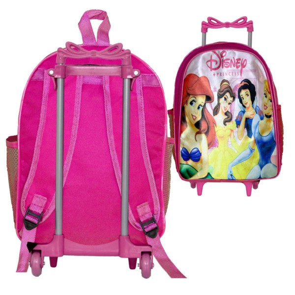 Encontraproduto.com.br - Mochila Menina Rodinha Princesas Lancheira Infantil Toys 2U