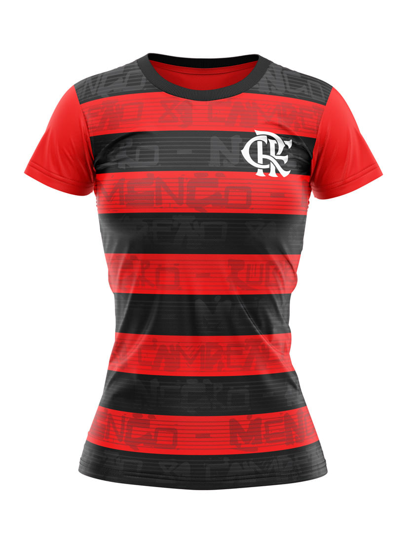 Encontraproduto.com.br - Camisa Feminina De Futebol Flamengo Braziline Shout P (MP)