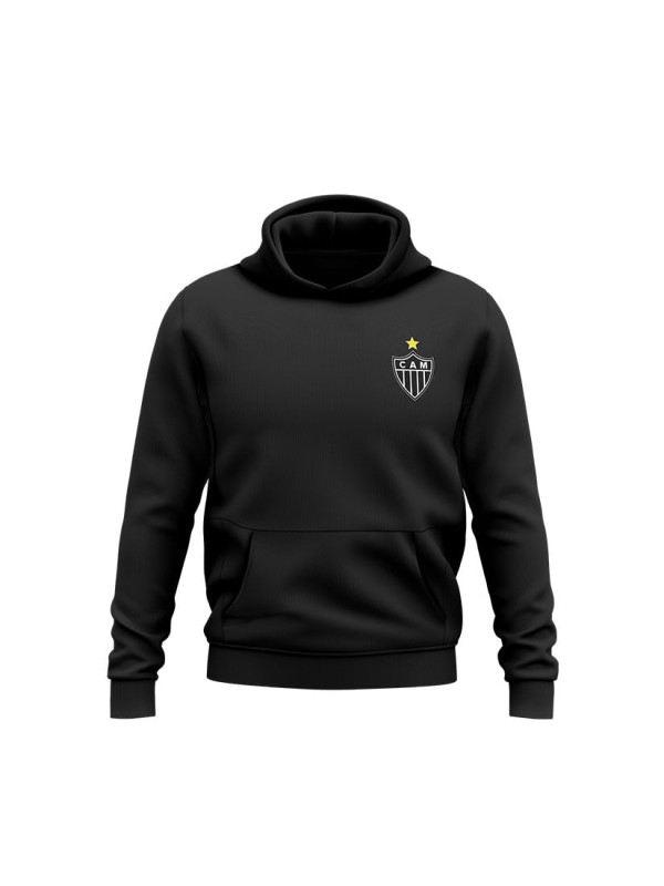 Moletom Braziline Clube Atlético Mineiro Favorite Masculino - Preto