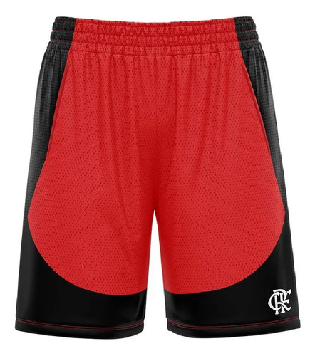 Bermuda Braziline Flamengo Archery Masculino - Vermelho e Preto