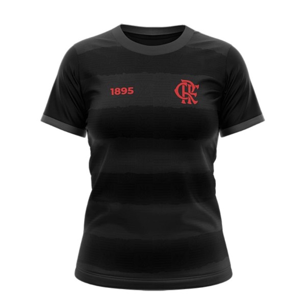 Encontraproduto.com.br - Camisa Feminina Flamengo Braziline Tradição Preto M (MP)