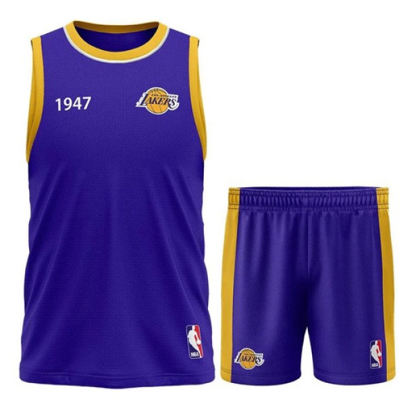 Encontraproduto.com.br - KIT MINI MVP NBA LOS ANGELES LAKERS JUVENIL