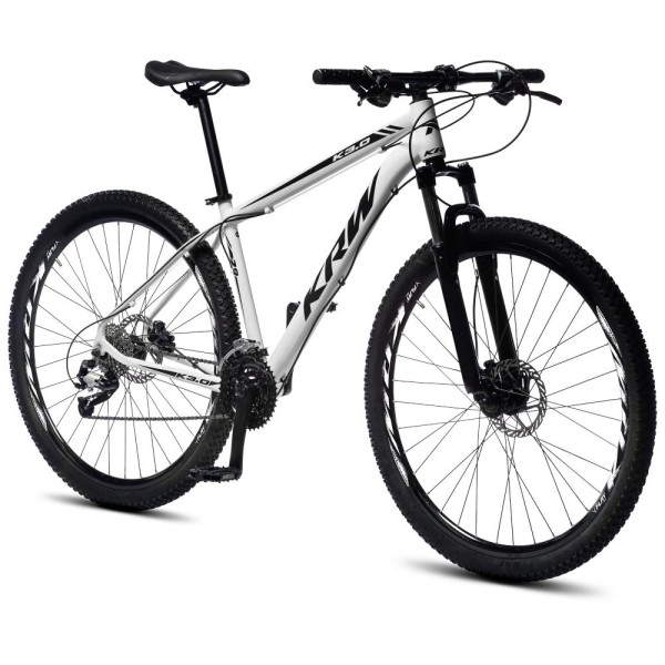 Encontraproduto.com.br - Bicicleta Aro 29 KRW Alumínio 27 Vel Shimano Acera Freio Hidráulico com Trava S30