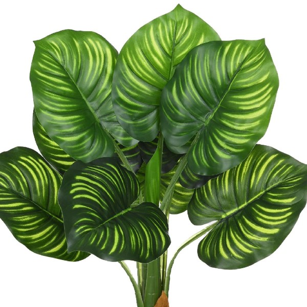 Encontraproduto.com.br - Planta Artificial Grillo Dieffenbachia Folhas Real Toque X10 45cm (MP)
