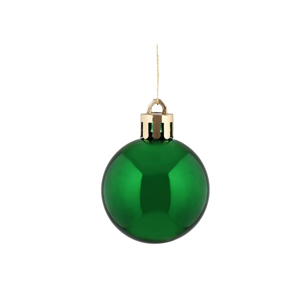 Encontraproduto.com.br - Jogo de Bolas Natalinas com 12 Unidades 4CM Verdes - Grillo