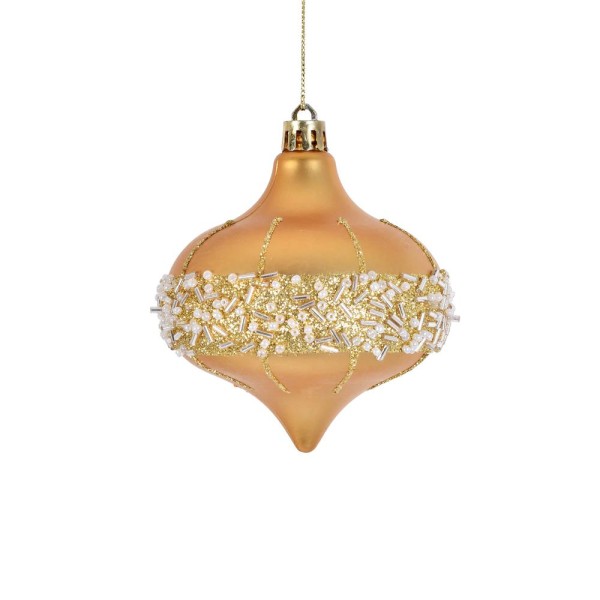 Encontraproduto.com.br - Box Com Bolas Natalinas Com 3 Unidades 8Cm Dourado Grillo