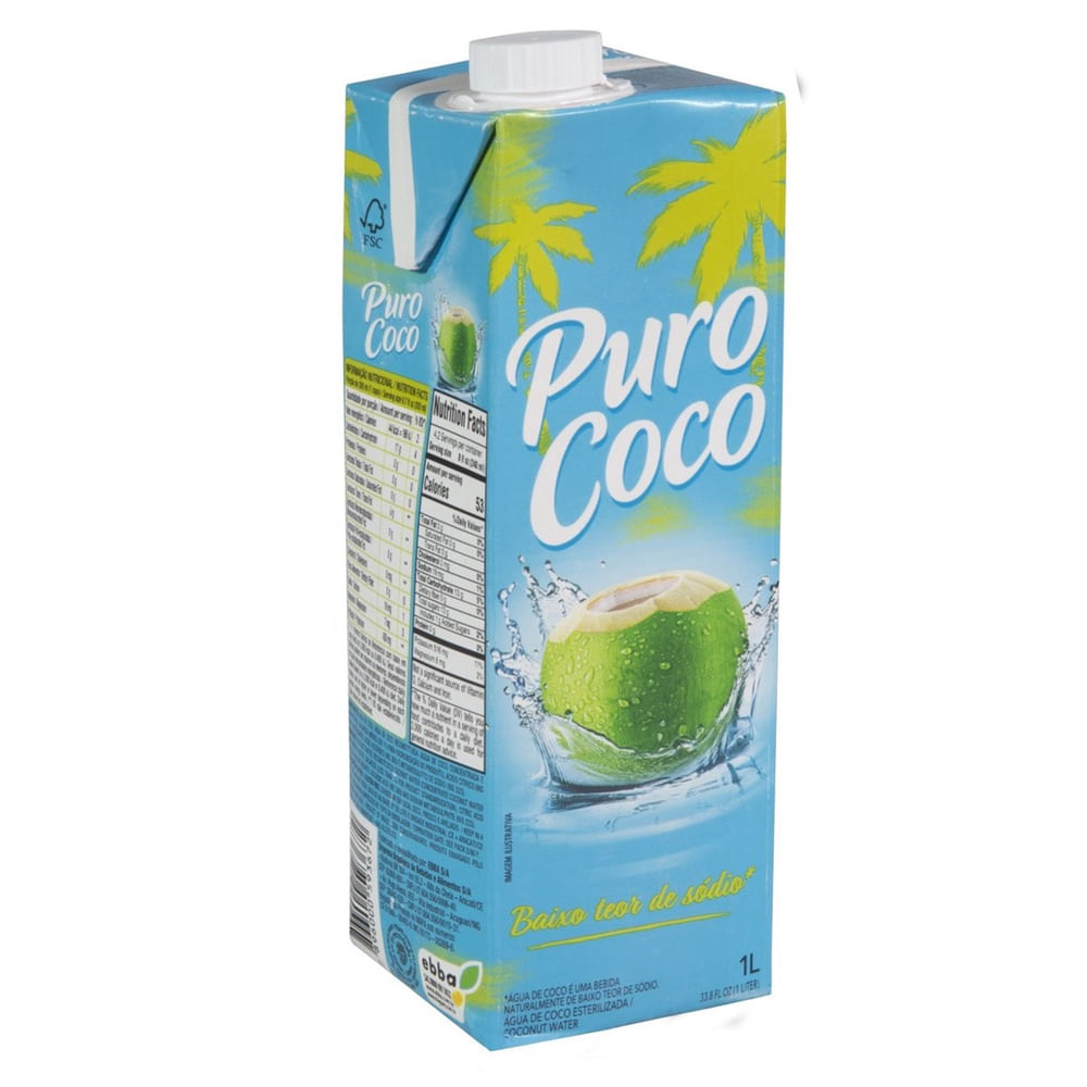Encontraproduto.com.br - Água de Coco Puro Coco TP com 1L