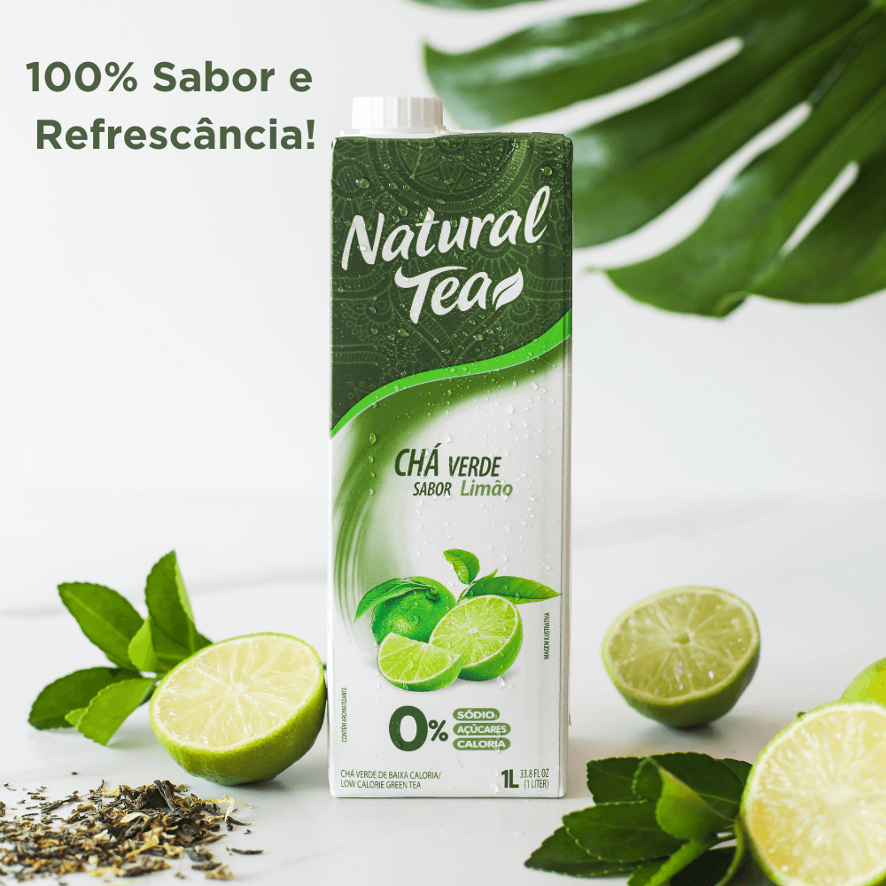 Encontraproduto.com.br - Chá Verde com Limão Natural Tea 1L