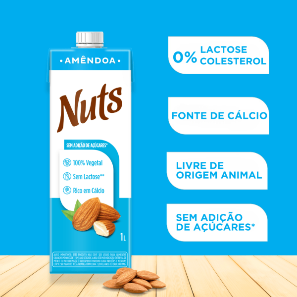 Encontraproduto.com.br - Leite Vegetal Amêndoa Zero Nuts 1L