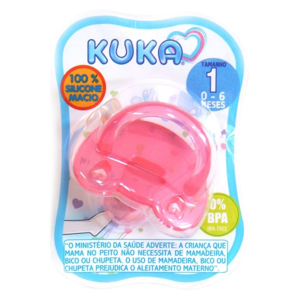 Encontraproduto.com.br - Chupeta Soft Orto Rosa Fase 1 - Kuka
