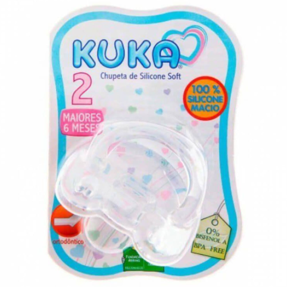CHUPETA KUKA ORTODÔNTICA SILICONE TAMANHO 2