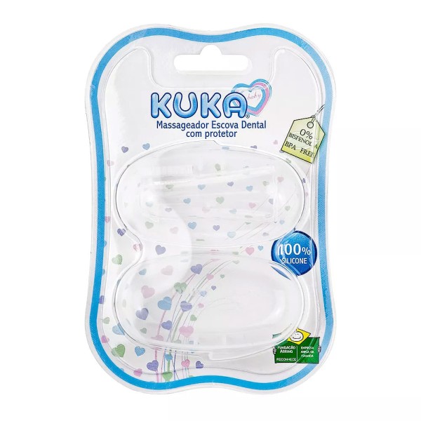 Encontraproduto.com.br - Massageador Escova Dental com Protetor Kuka