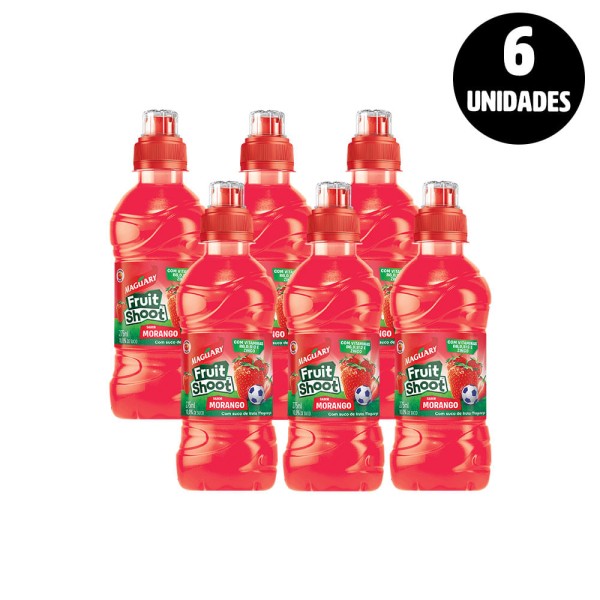 Suco de Morango Fruit Shoot 275 ml - Pack 6 unidades
