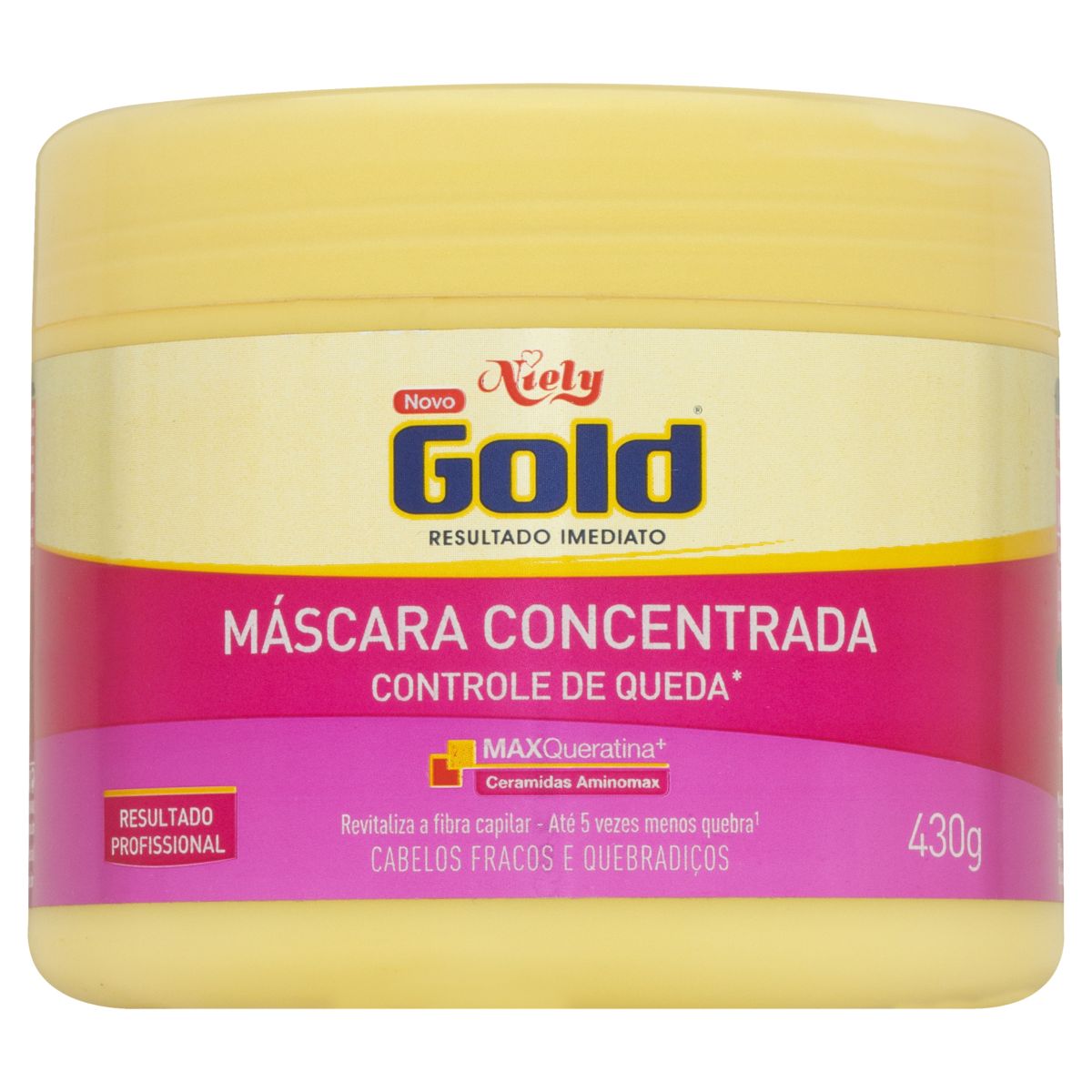 Máscara Concentrada Niely Gold Controle de Queda Pote 430g