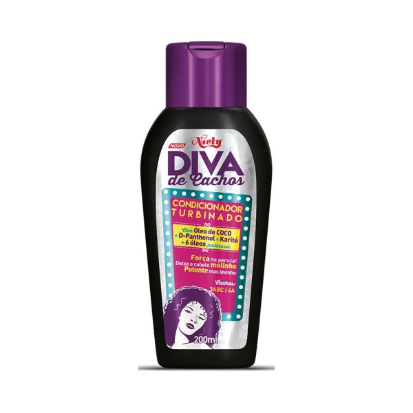 Encontraproduto.com.br - Niely Gold Diva Cachos Turbina Condicionador 200Ml @