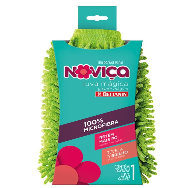 Encontraproduto.com.br - Luva Mágica Tira Pó de Microfibra Noviça Bettanin