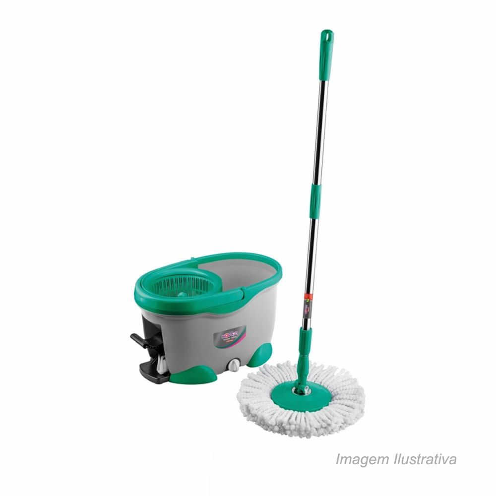 Encontraproduto.com.br - Mop Turbo Noviça Plástico 17L  1X2 Bt1389 Bettanin