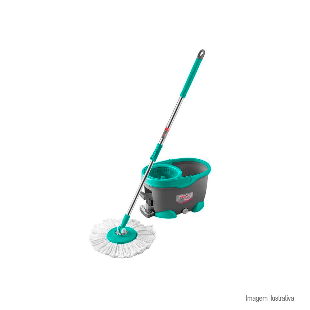 Encontraproduto.com.br - Mop Turbo Noviça Plástico 17L  1X2 Bt1389 Bettanin
