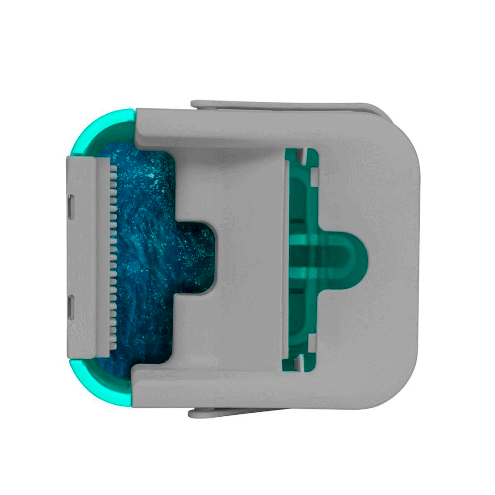 Encontraproduto.com.br - Mop Lava e Seca de Microfibra com Cabo e Balde 7L Noviça Bettanin