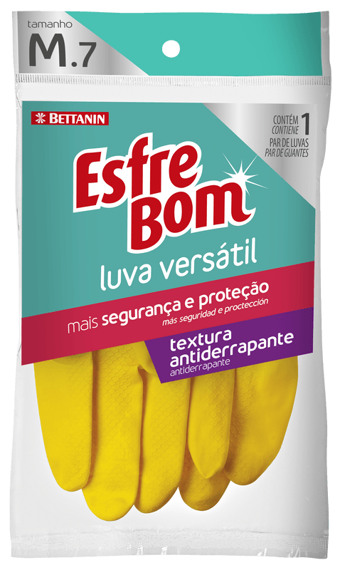 Encontraproduto.com.br - Luva Esfrebom Versátil Látex Médio