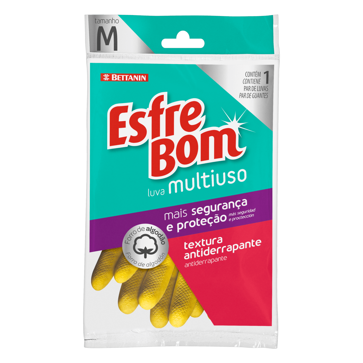 Encontraproduto.com.br - Luva Esfrebom Versátil Látex Médio