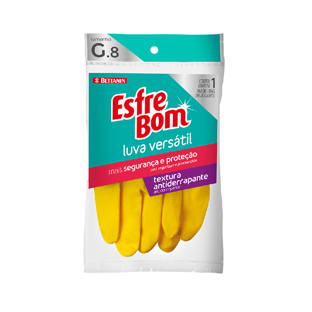 Encontraproduto.com.br - Luva Esfrebom Versátil Látex Grande