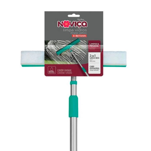 Encontraproduto.com.br - Mop Noviça Limpa Vidros Com Cabo