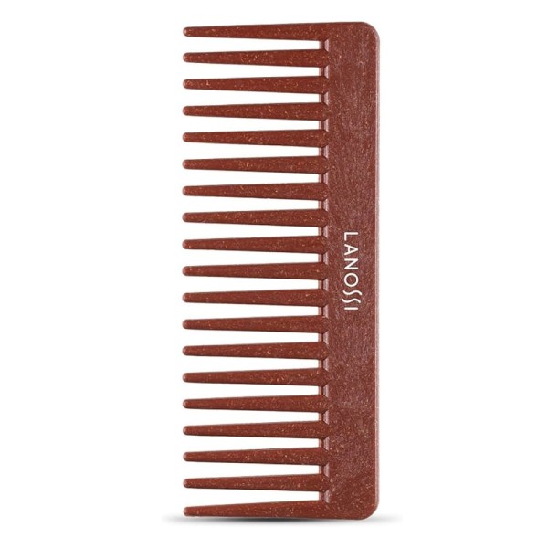 Encontraproduto.com.br - Pente de Cabelo Lanossi Eco Sem Cabo Marrom