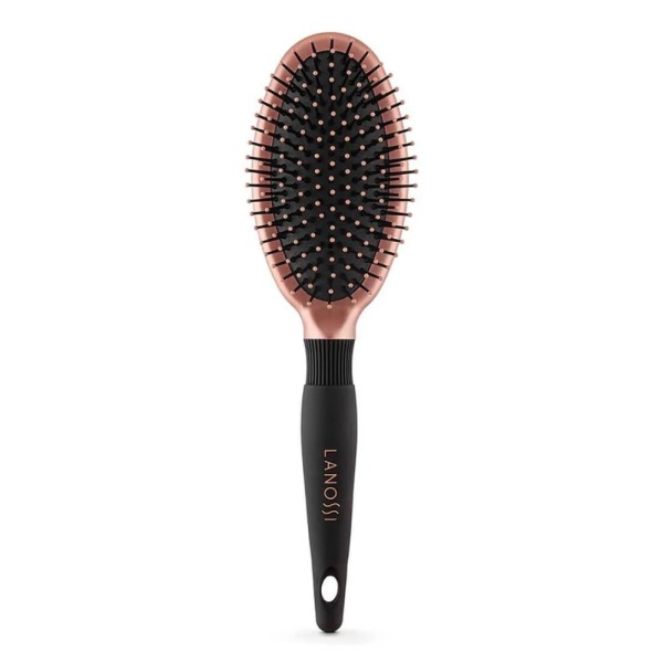Encontraproduto.com.br - Escova de Cabelo Raquete Oval Bronzer Lanossi