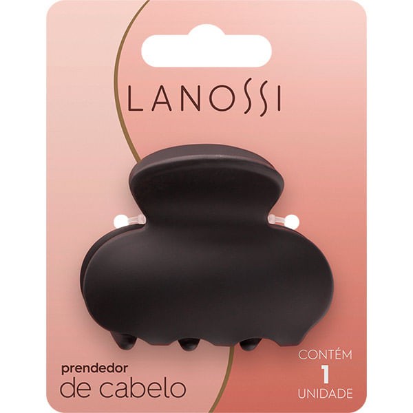 Encontraproduto.com.br - Piranha de Cabelo Média Preta Fosco Lanossi