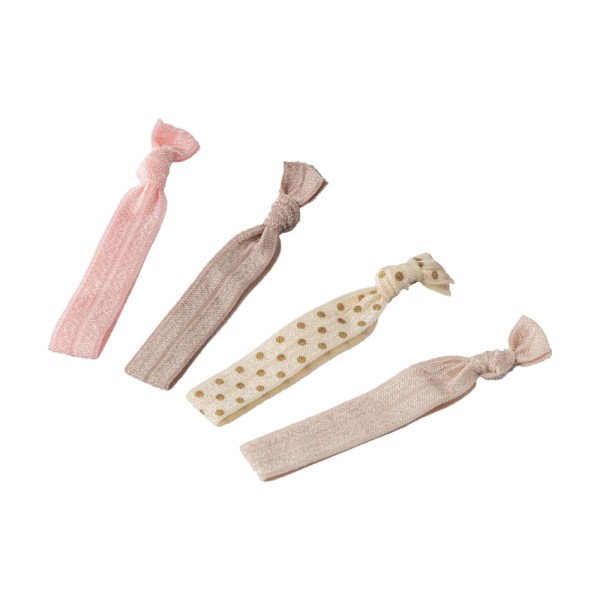 Encontraproduto.com.br - Elástico de Cabelo Hair Ties Ballet Lanossi 4 Unidades