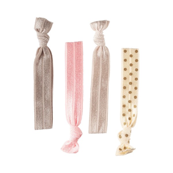 Encontraproduto.com.br - Elástico de Cabelo Hair Ties Ballet Lanossi 4 Unidades
