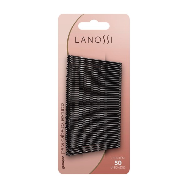 Encontraproduto.com.br - Grampos para Cabelos Escuros nº 5 Lanossi 50 Unidades