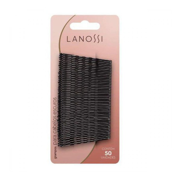 Encontraproduto.com.br - Grampos para Cabelos Escuros nº 5 Lanossi 50 Unidades