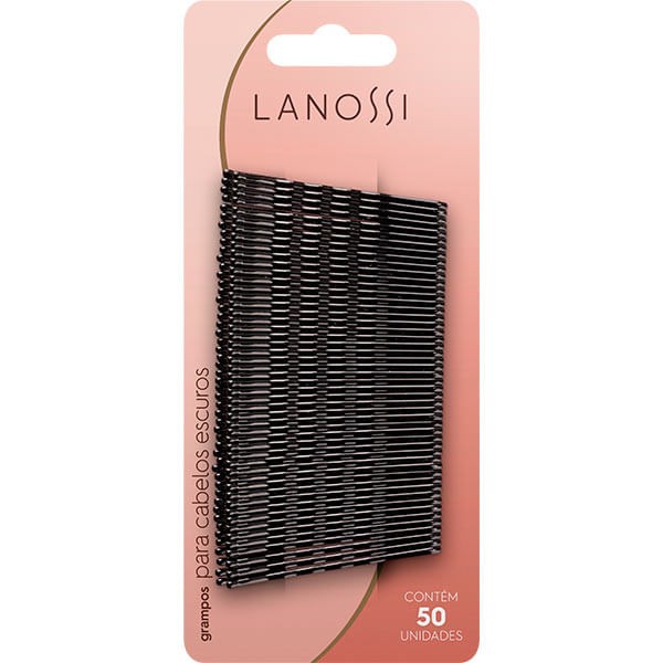 Encontraproduto.com.br - Grampos para Cabelos Escuros nº 5 Lanossi 50 Unidades