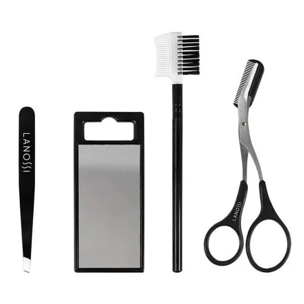Encontraproduto.com.br - Kit para Sobrancelha 4 Peças Lanossi