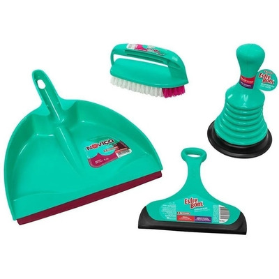 Encontraproduto.com.br - Kit de Limpeza Noviça 4 Peças Bettanin