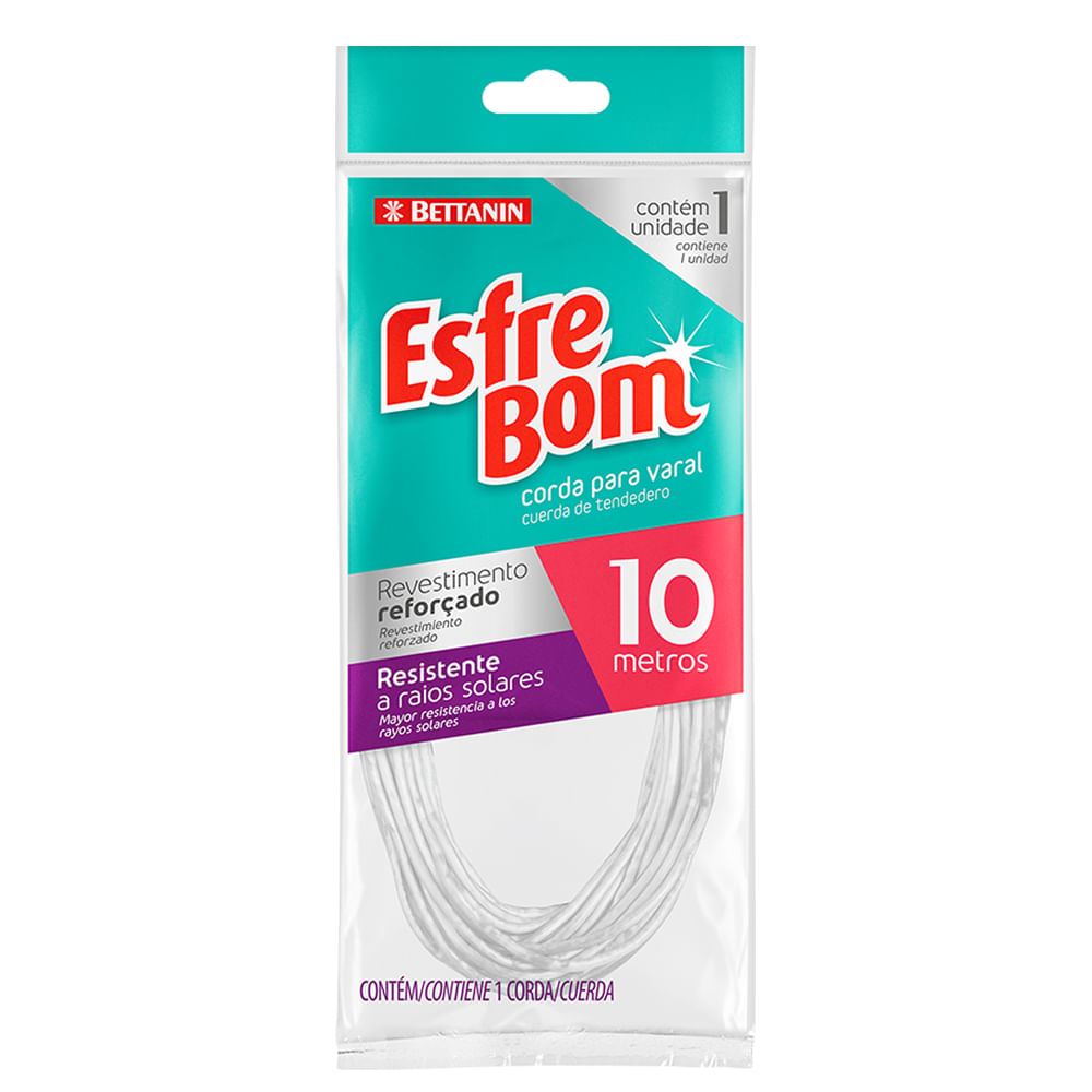 Encontraproduto.com.br - Corda para Varal com Revestimento Reforçado 10m EsfreBom Bettanin