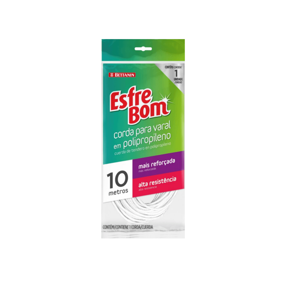 Encontraproduto.com.br - Corda para Varal com Revestimento Reforçado 10m EsfreBom Bettanin